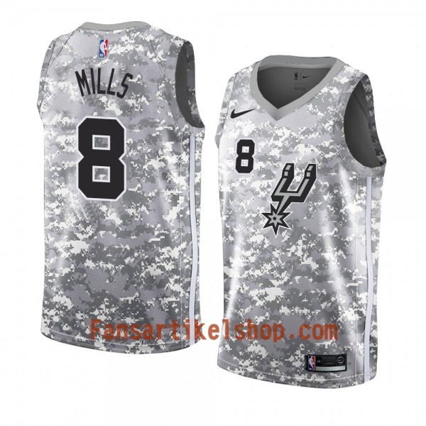 San Antonio Spurs Trikot Patty Mills 8 2018-19 Nike Grau Swingman - Herren
